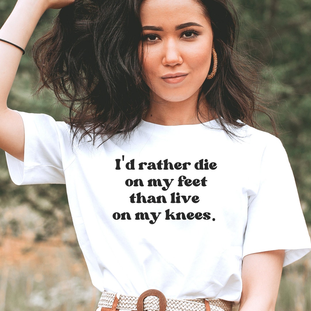 I'd Rather Die on My Feet Than Live On My Knees Jumper Australian Lion Design