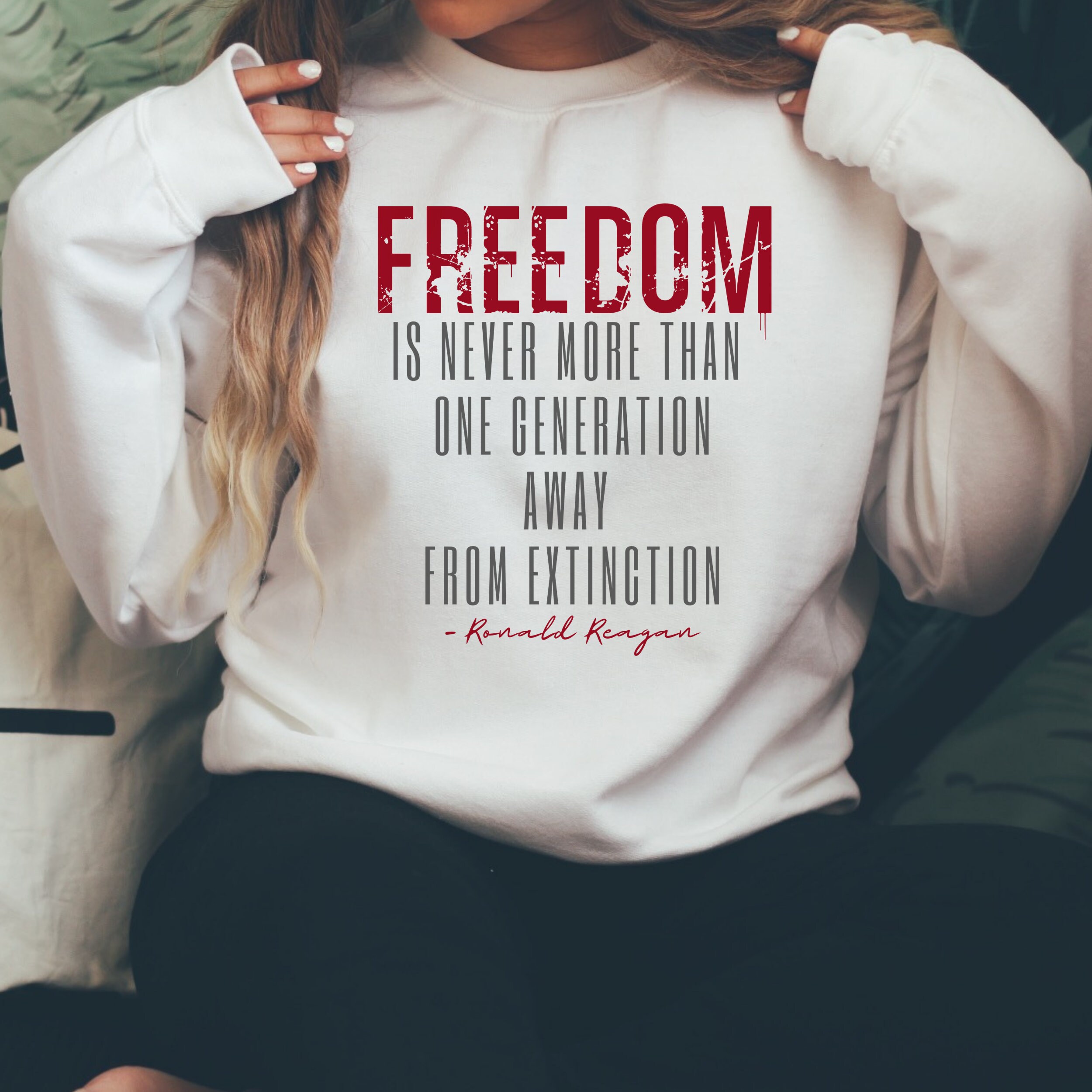 Freedom Sweatshirt, Ronald Reagan Zitat, Widerstand Tyranny Pullover, Patriot Sweatshirt, Konservatives Shirt, Patriot Sweatshirt, Patriot Geschenk