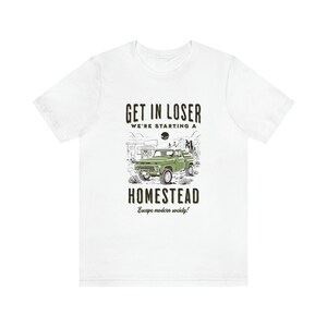 Homestead Shirt Living off grid Shirt Funny Homesteading Shirt Farming Shirt Conservative Shirt Homemaker Shirt Backyard Homestead Shirt image 2