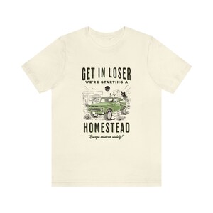 Homestead Shirt Living off grid Shirt Funny Homesteading Shirt Farming Shirt Conservative Shirt Homemaker Shirt Backyard Homestead Shirt image 4