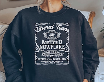 Liberal Tears Sweatshirt, Geschmolzene Schneeflocken Shirt, Republikaner Shirt, Lustiges Republikaner Shirt, Konservatives Shirt, Konservatives Geschenk