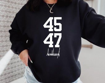 Moletom 45 47 Trump Crewneck
