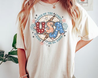 USA Comfort Colors T-Shirt, Comfort Colors Patriotic Shirt, 4th Of July Shirt, Patriot Gift, USA Shirt, America Shirt, Republican Shirt
