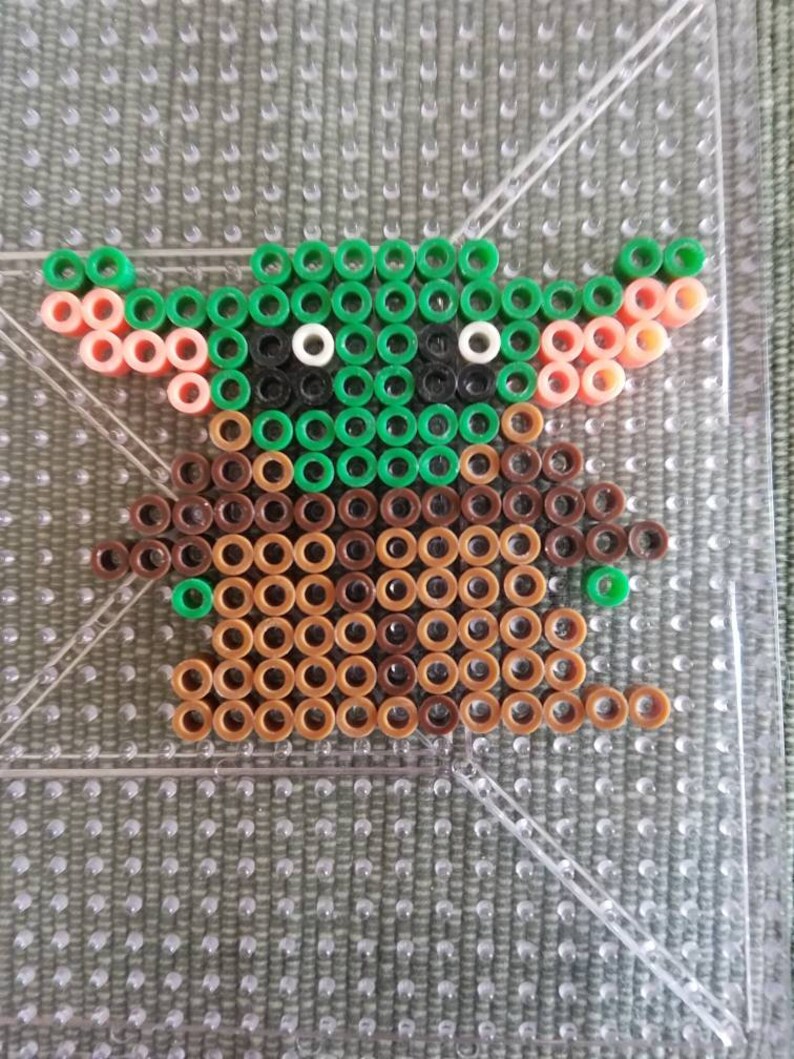 Baby Yoda Perler Bead Magnet | Etsy