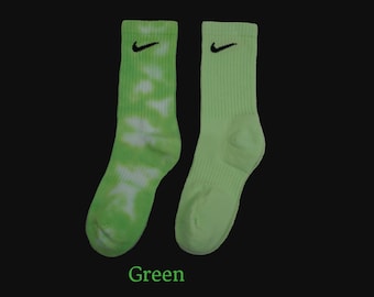 neon green nike socks