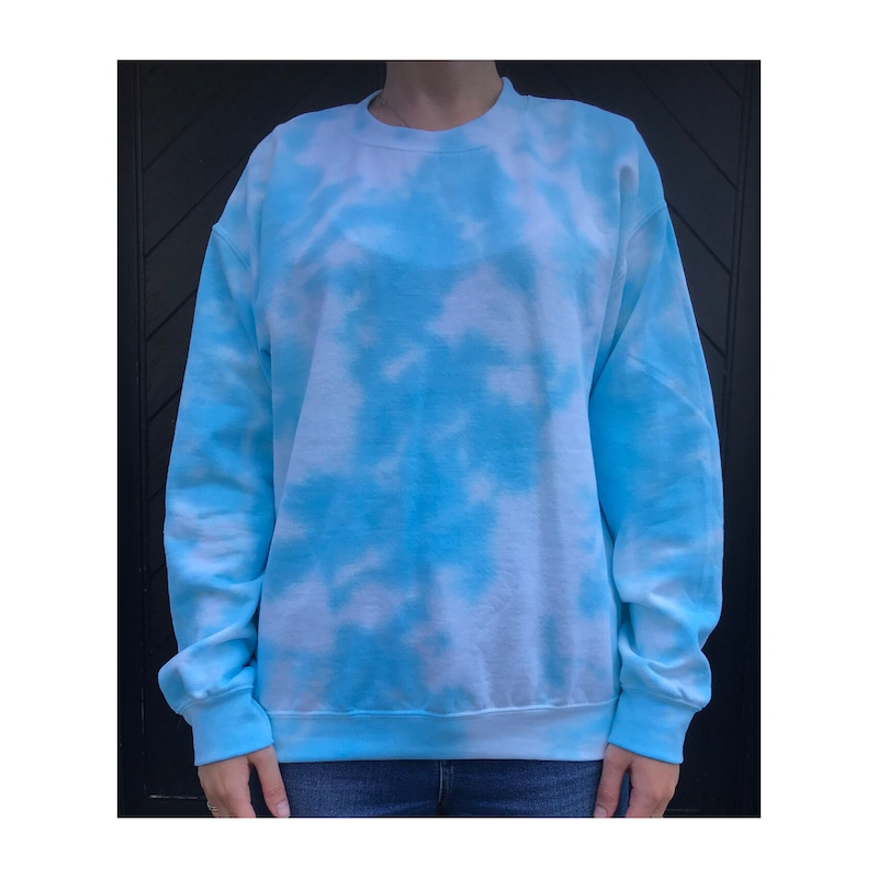 sky blue tie dye