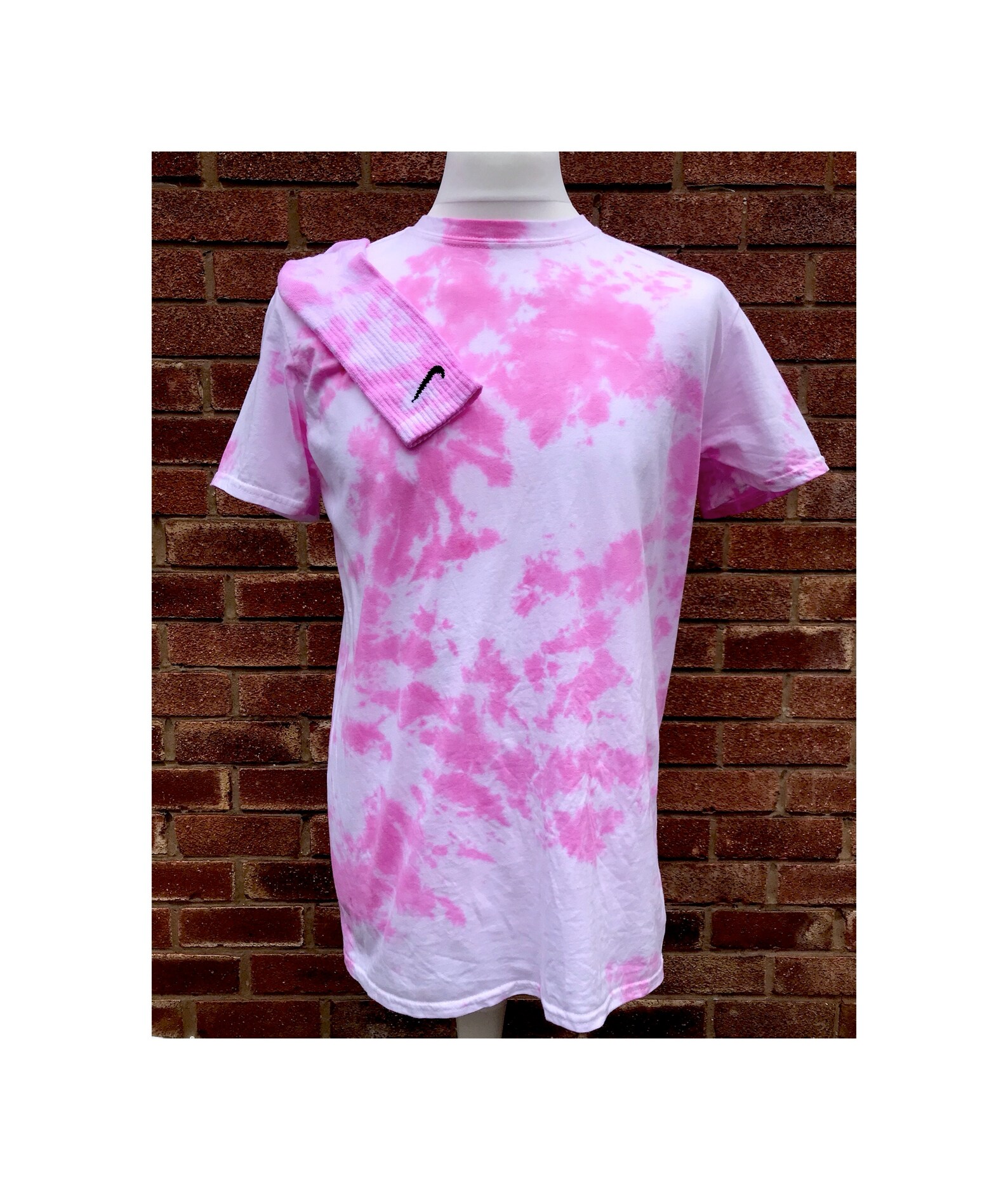 Baby Pink Tie Dye Nike Socks & T-Shirt Set | Etsy