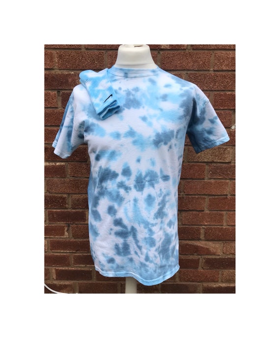 nike blue tie dye shirt
