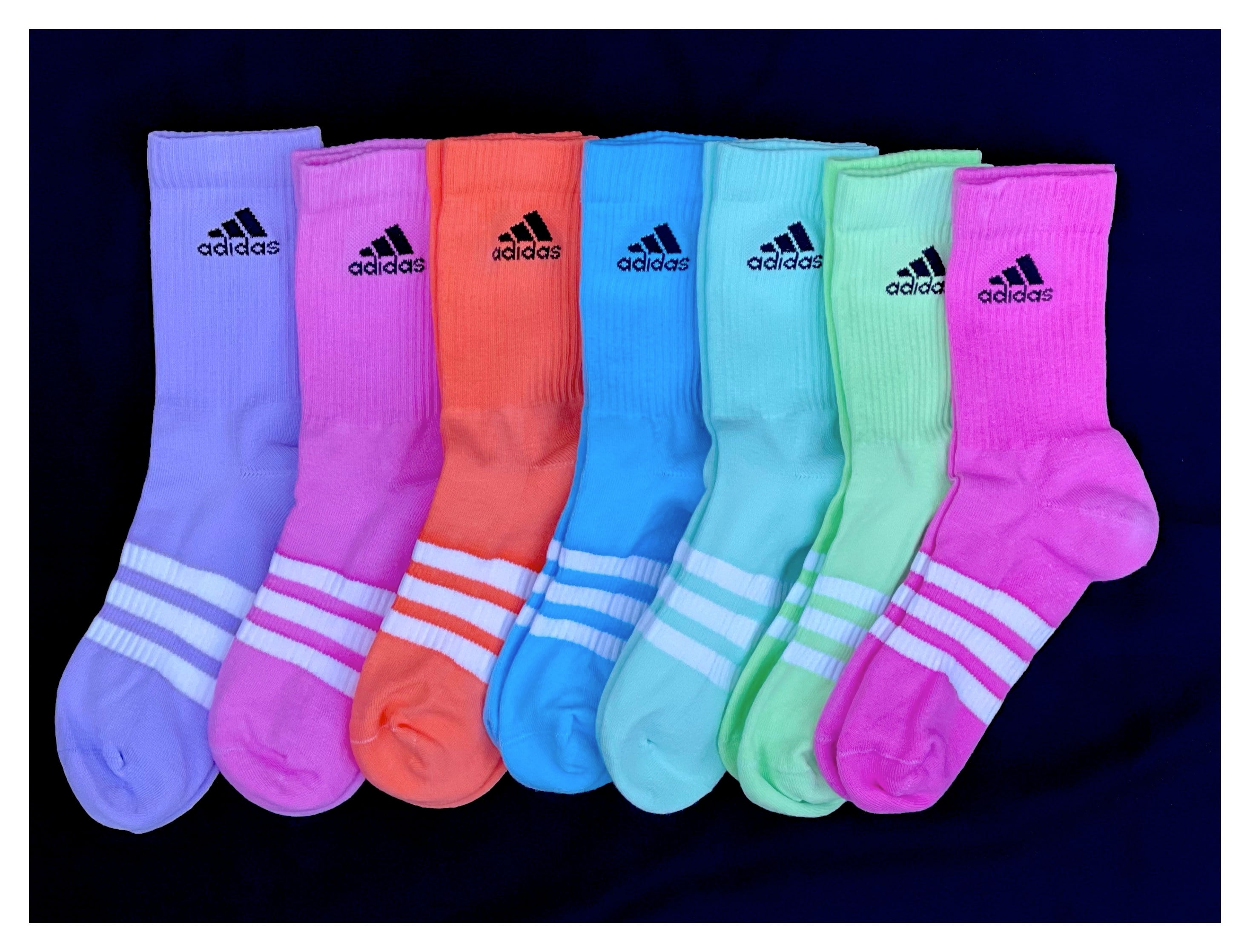 Coloured Adidas Socks - Etsy
