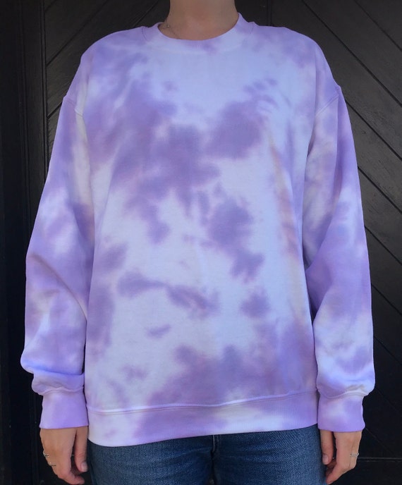 Pastel Lilac Tie Dye Jumper Etsy UK