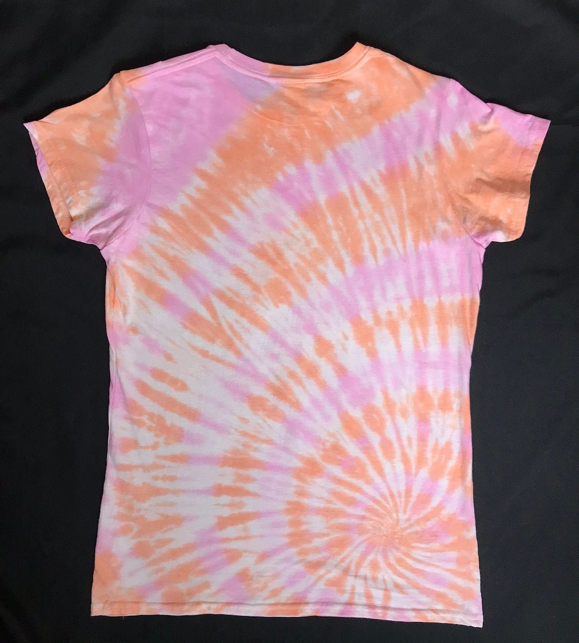 Pink and Orange Spiral Tie Dye TShirt Etsy