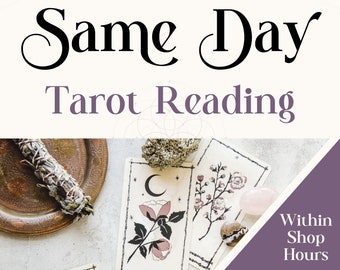 SAME DAY Tarot Reading, Oracle Reading, One Question Reading