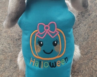 RTS! Size Medium/Large BUY now, no wait time!  Embroidered Halloween Bunny Harness, bunny clothes. check out the sizing in the picture.