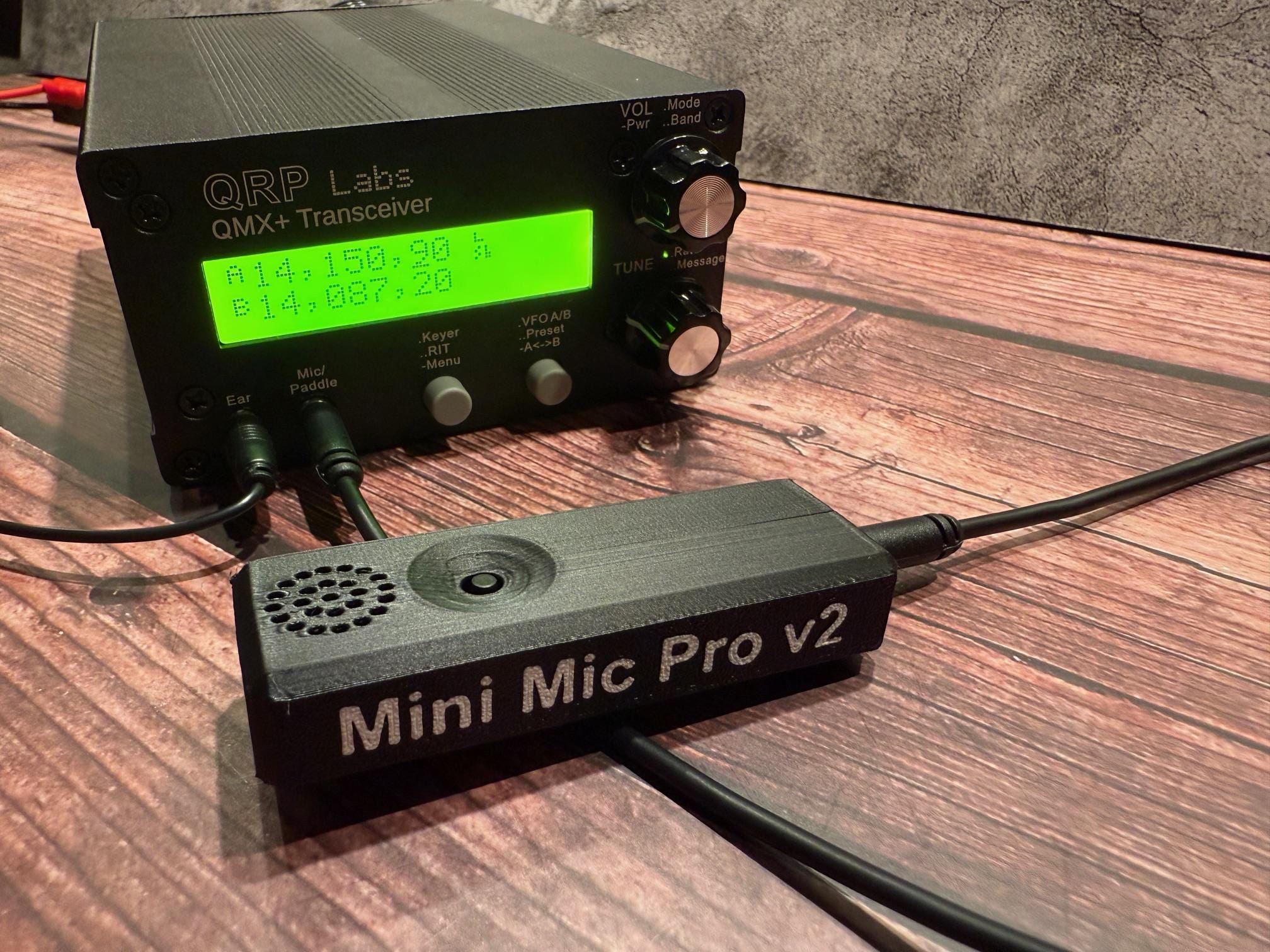 HF Mini Mic Pro Kx2/kx3/zbitx/qmx/qmx+/usdx/(tr)usdx/pebble