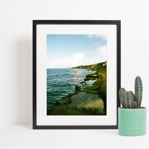 Downloadable Print of Puerto Rico Shore Line, Old San Juan, Home Decor, Travel Pictures