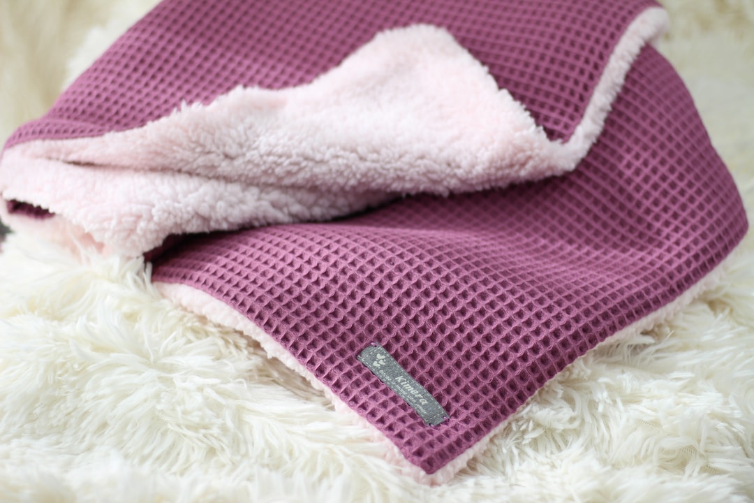 WAFFLE BABY BLANKET. Winter Baby Blanket. Stuffed Skin Blanket, for Cot ...