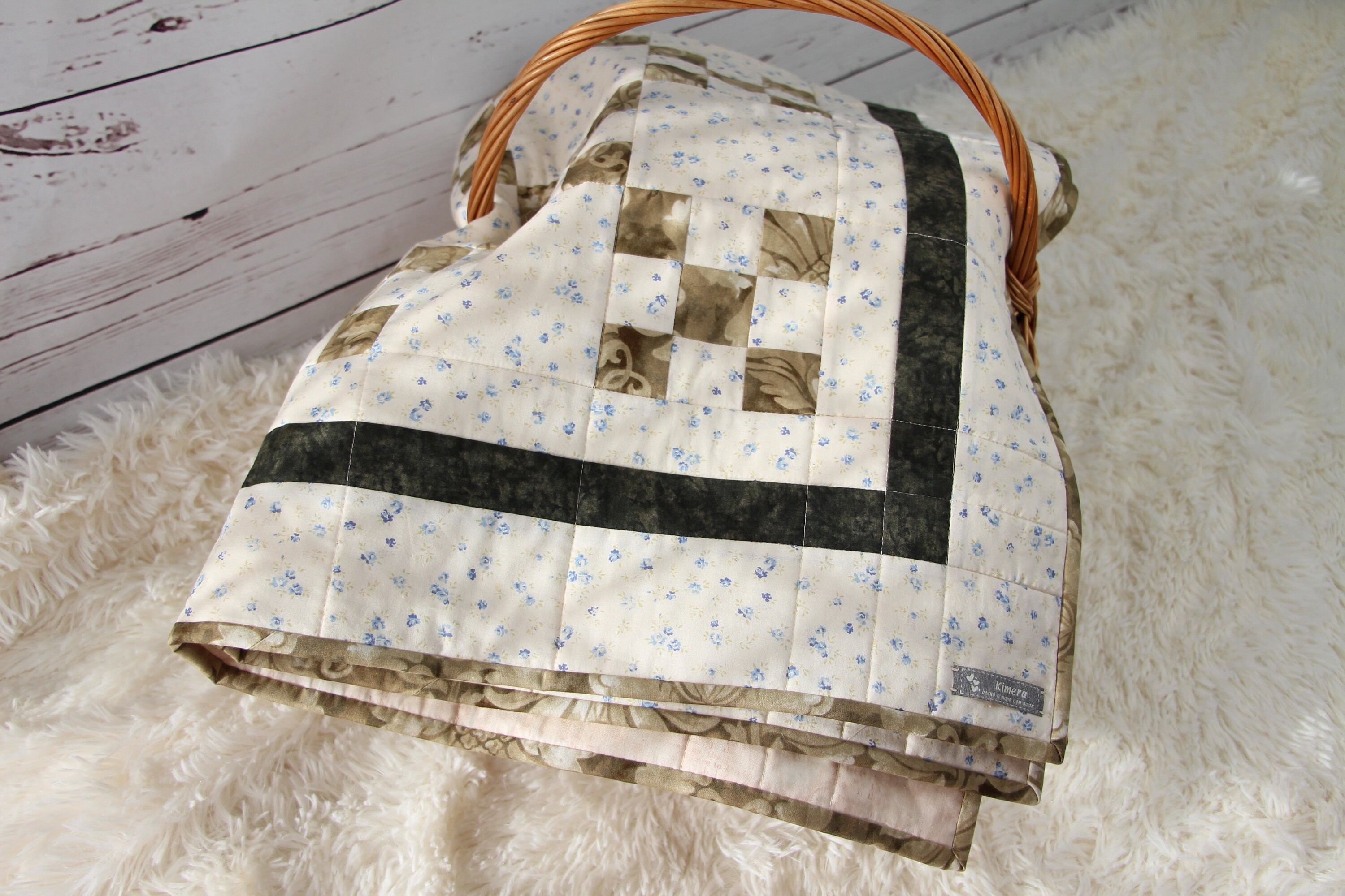 Couette Patchwork Enfant Pottery Barn - 100% Coton, Multicolore, Taille Lit Bébé