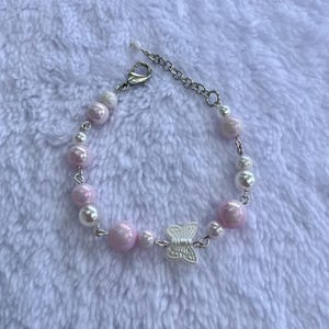 Pink Butterfly Bracelet