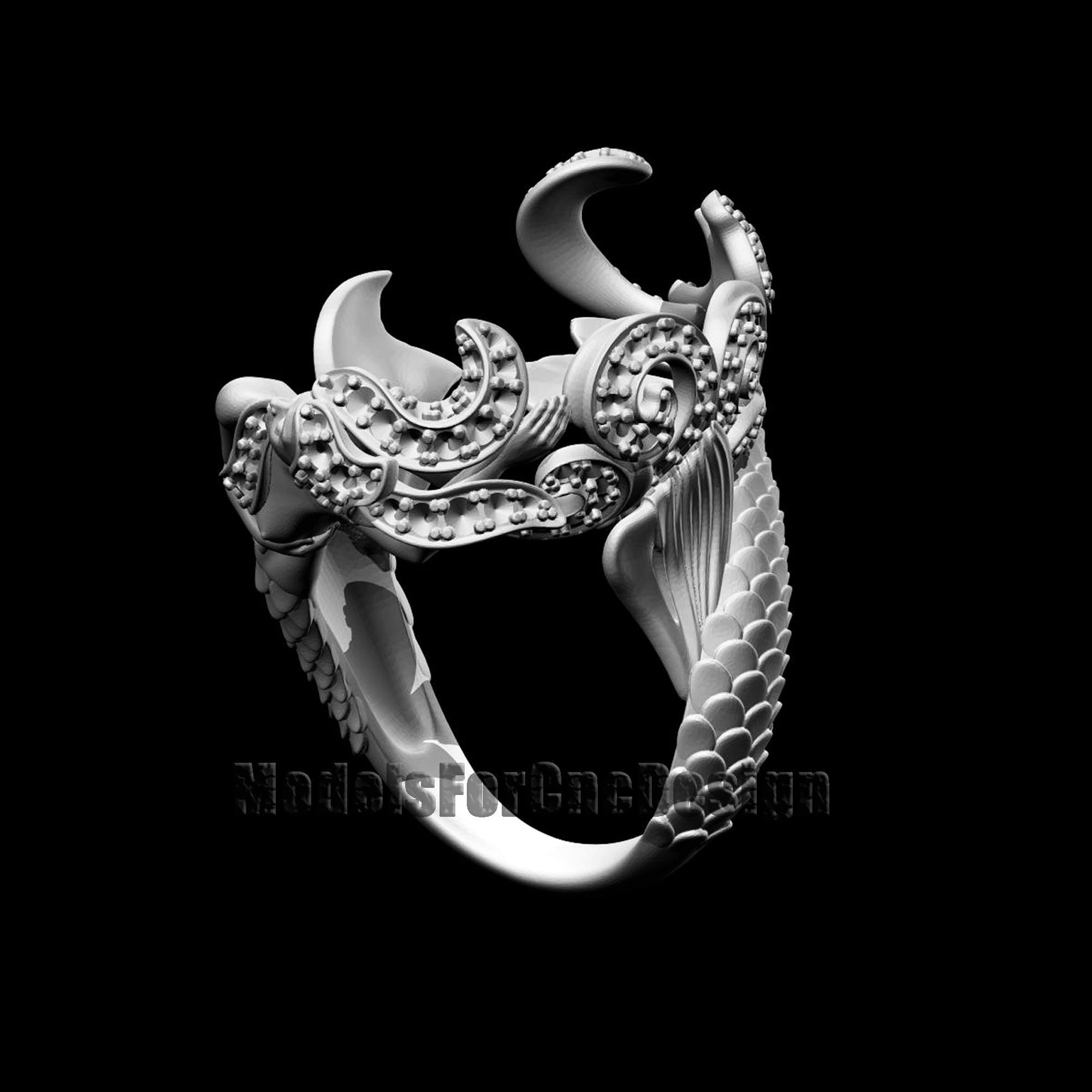 Stl File 3D Printing Jewelry Ring for Men 3D Model Stl Etsy