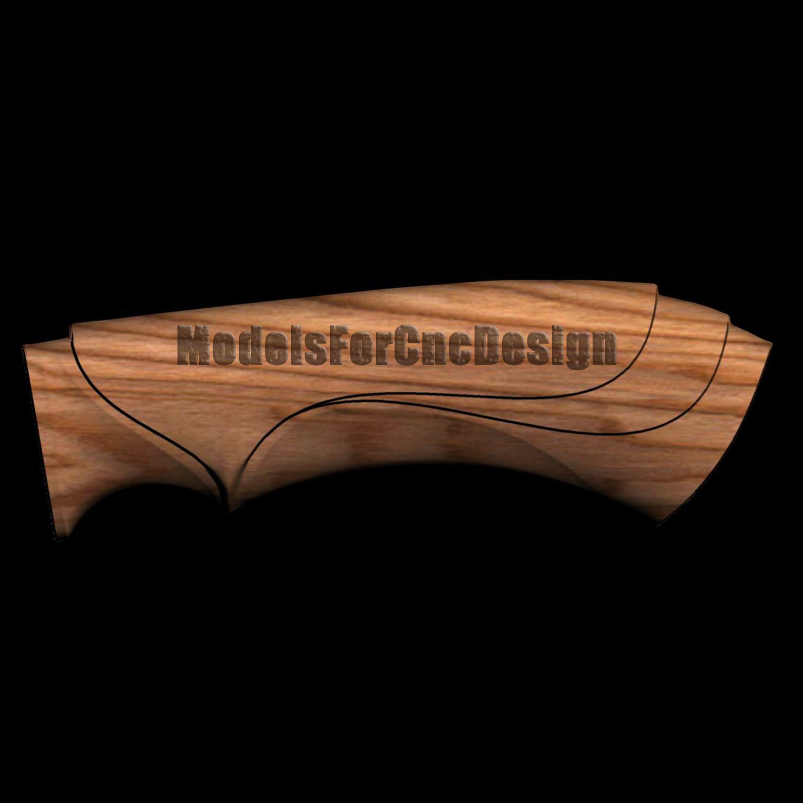 Knife Handle 3D CNC File for Wood Route Cnc Route File for Etsy