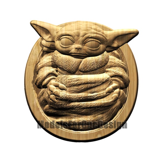 Download Star Wars 2086 3d Printing Yoda Statue Digital Download Baby Yoda Stl File Cnc Metal File Art Collectibles Art Objects Delage Com Br