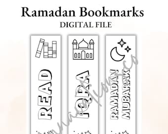 Ramadan Bookmarks Activity Set | Custom Coloring Bookmarks Set | Islamic Coloring Pages | Ramadan Coloring Pages
