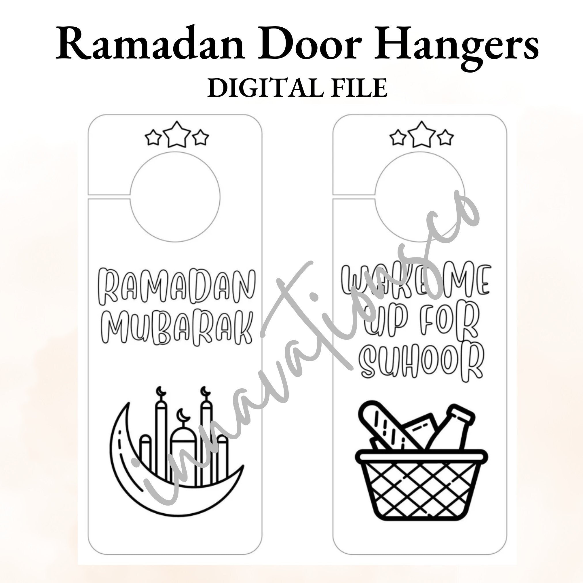 Ramadan Door Hangers Activity Set Ramadan Door Hangers Islamic…
