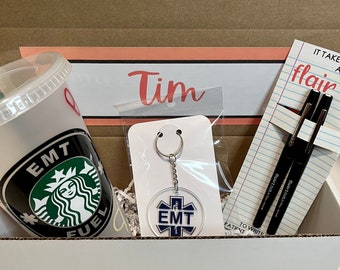 EMT Gift Box | EMT Gift |  EMT Appreciation Gift | Personalized Custom Gift Box | Gift For Friend Coworker Employee | emt