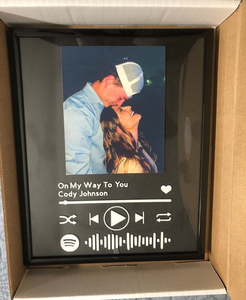 Custom Spotify Frame 8x10 Apple Music Frame Music Frame Etsy