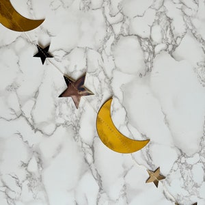 Star and Moon Banner | Metallic Ramadan Moon and Star Banner | Twinkle Twinkle Banner | Ramadan Decorations | Eid Decorations | Baby Shower
