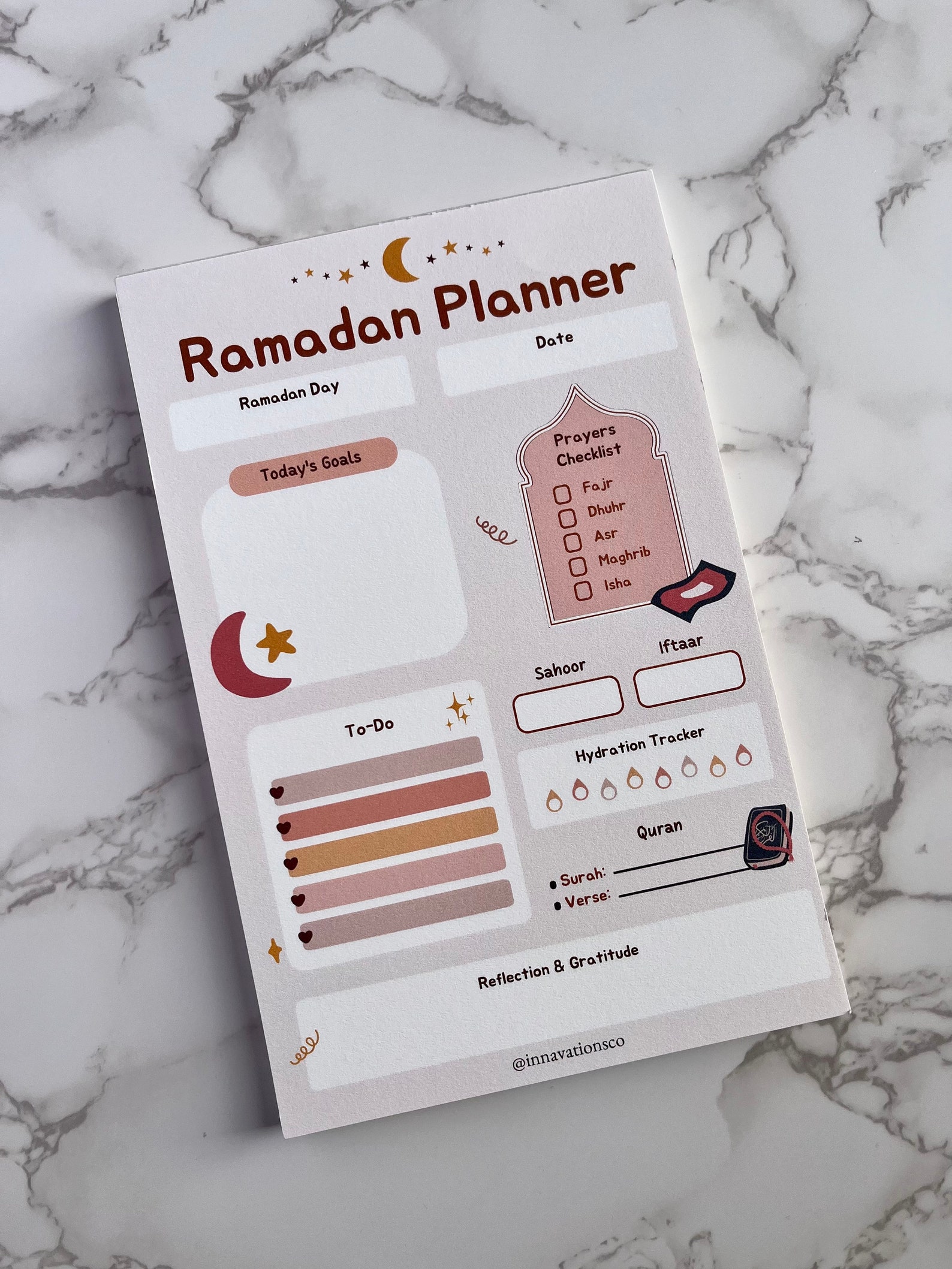 Ramadan Daily Notepad | Ramadan Tracker | Islamic Notepad | 2023 ...