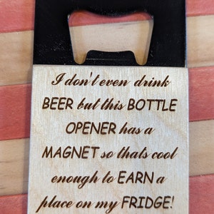 Magnetic bottle opener