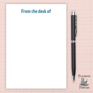 Personalized Blank Notepads | 5 sizes | 30 colors | 20 fonts | Bulk orders