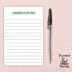 4x6 Lined Custom Notepad | Multiple Font and Color Options | Magnet Option | Bulk orders