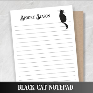 Personalized Notepad with Fluffy Cat Design - Multiple Fonts