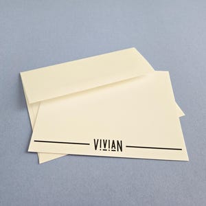 Personalized Notecard Set - High Quality Cards and Matching Envelopes - A2