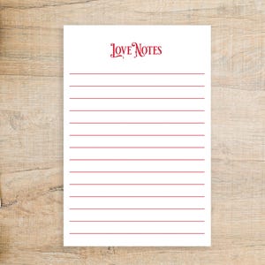 Magnetic Lined Mini Pad for Notes and Lists - Multiple Font and Color Options