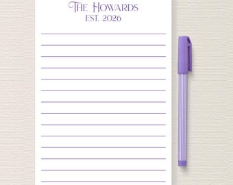 Personalized Notepad | 5 sizes | 30 Colors | Office Gift | Bulk Orders| Business Branding | Teacher Gift