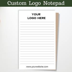 Custom Business Logo Notepad: Branded Office Stationery