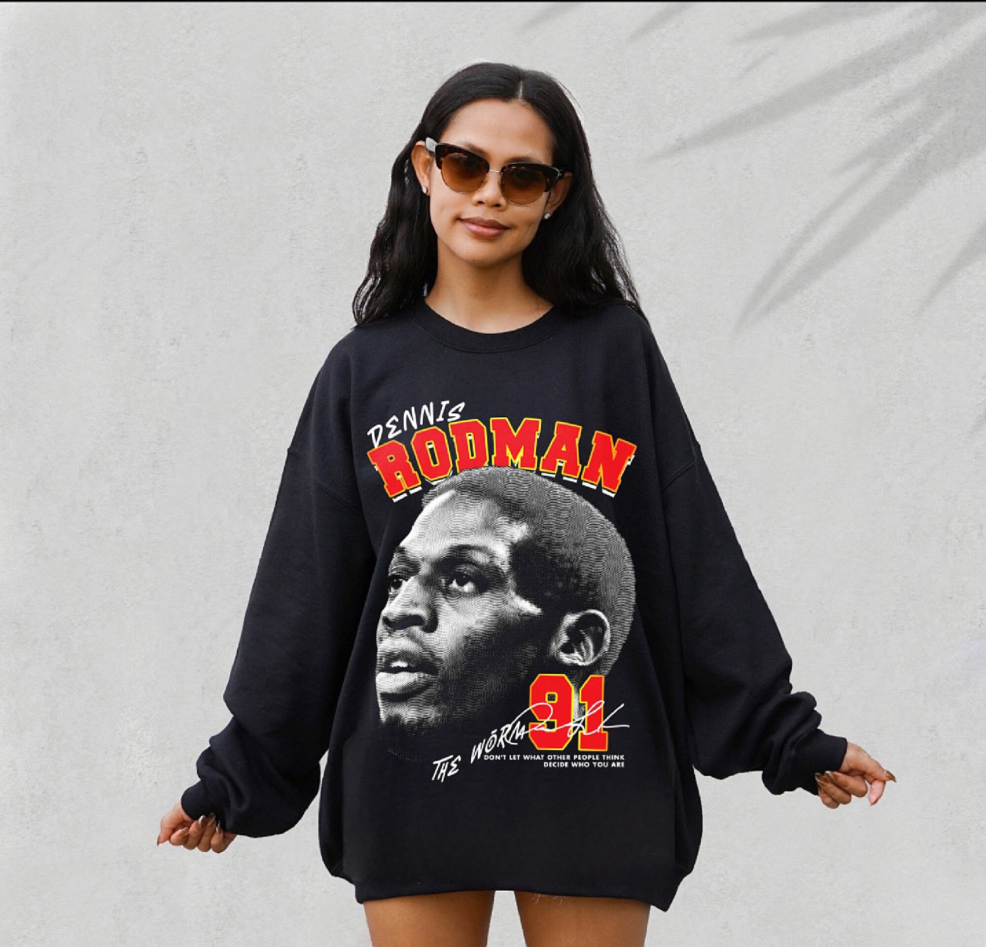 Dennis Rodman NBA basketball Vintage Bootleg Retro 90s Rap Tee T-shirt |  Classic T-Shirt