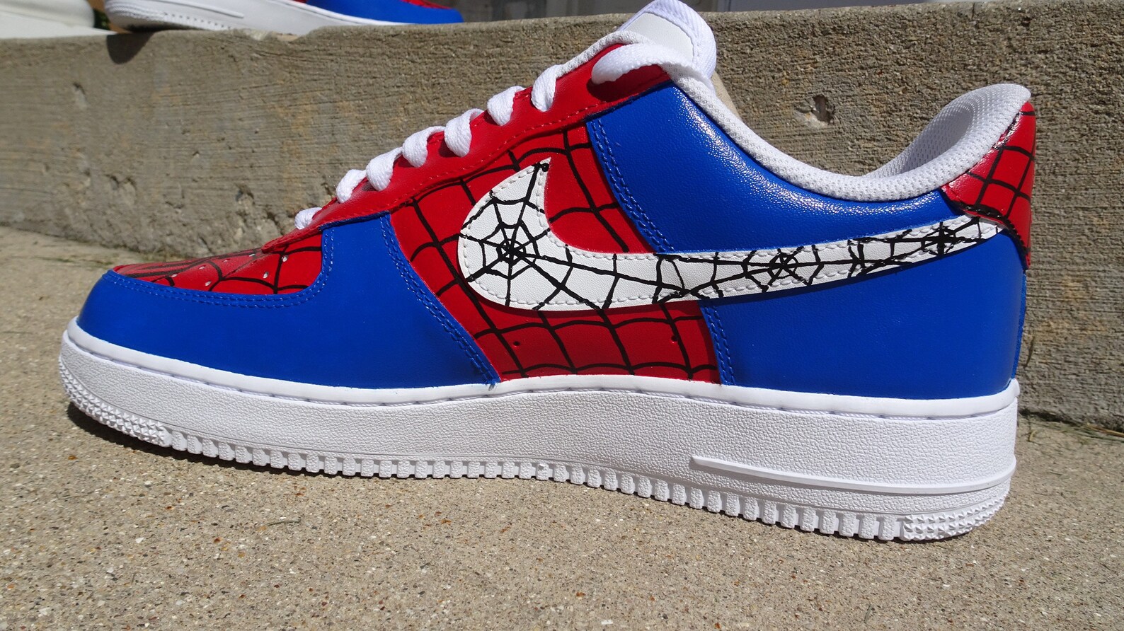 Custom Spider-Man Nike Air Force 1s | Etsy