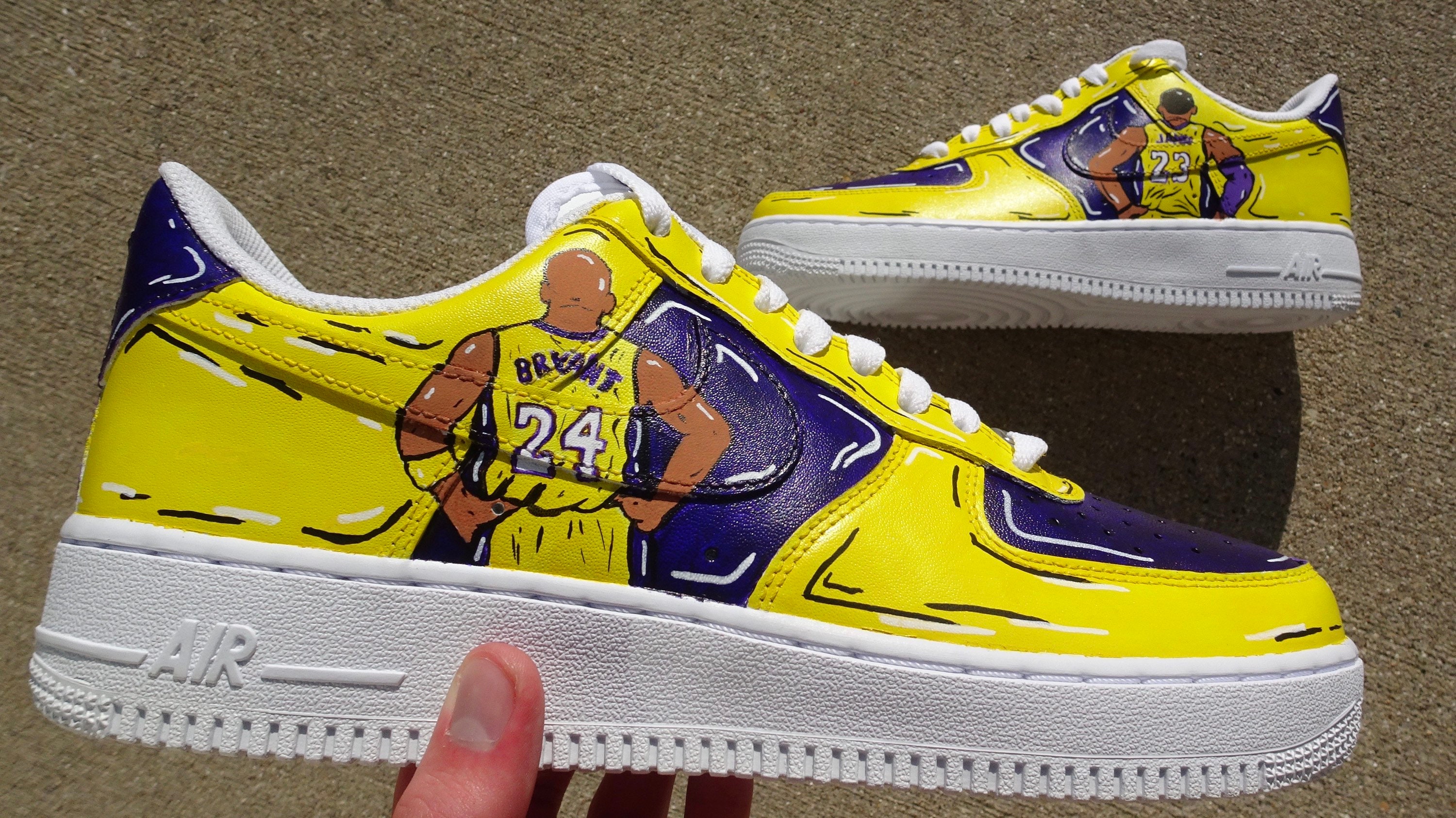 lakers air force 1s