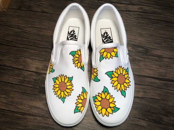 sunflower vans etsy