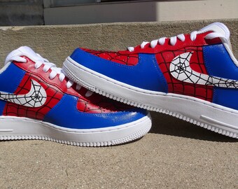 Custom Spider-man Nike Air Force 1s 