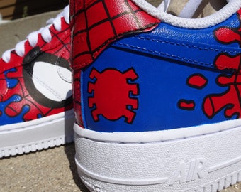 Custom Spider-man Nike Air Force 1s 