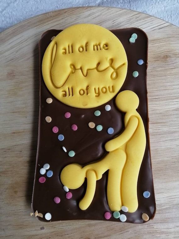 Novelty naughty rude handmade chocolate bar. Perfect gift. Happy anniversary Happy birthday I love you. Sexy joke funny gift