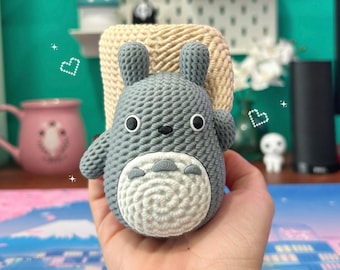Portalápices de Totoro + Organizador de escritorio inspirado en Studio Ghibli + Lindo portalápices estilo anime kawaii + Regalo para amantes de la papelería
