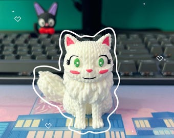 Lily Desk Buddy + Kiki’s Delivery Service + 3d Printed Model + Studio Ghibli Desk Decor