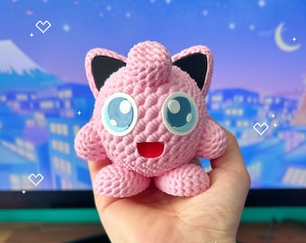 Pink Fairy Desk Buddy, 3D Printed Crochet Texured, Cute Gamer Accessory