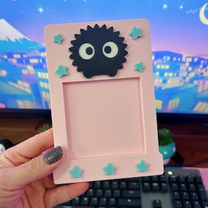 Soot Sprite Sticky Note Holder + Cute Ghibli-Inspired Desk Organizer + Kawaii Desk Decor